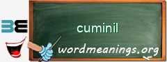 WordMeaning blackboard for cuminil